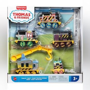 Thomas & Friends Diecast Construction Crew 5-Pack Metal Trains Push Along NEW